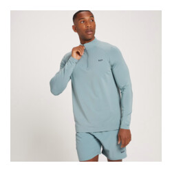 MyProtein Men's Linear Mark Graphic Training 1/4 Zip ice blue