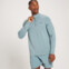 MyProtein Men's Linear Mark Graphic Training 1/4 Zip ice blue