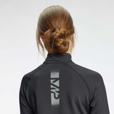 MyProtein Women's Graffiti Graphic Training 1/4 Zip black