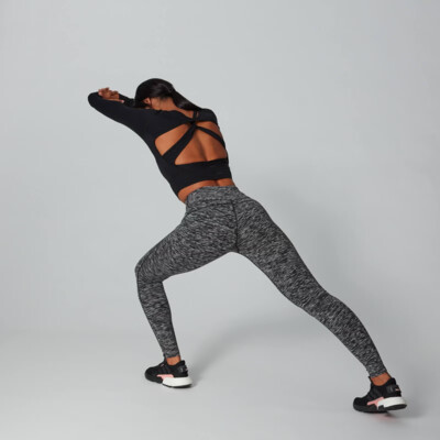 MyProtein Women's Power Open Back Crop Top black