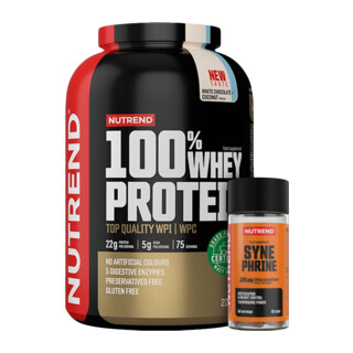 Nutrend 100% Whey Protein 2250 g + Synephrine 60 kaps ZADARMO