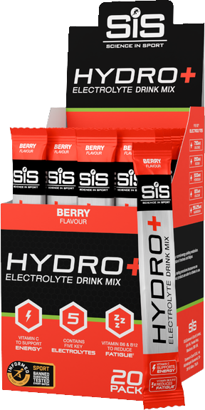 Levně SiS HYDRO+ Electrolyte Drink Mix 20 sáčků berry