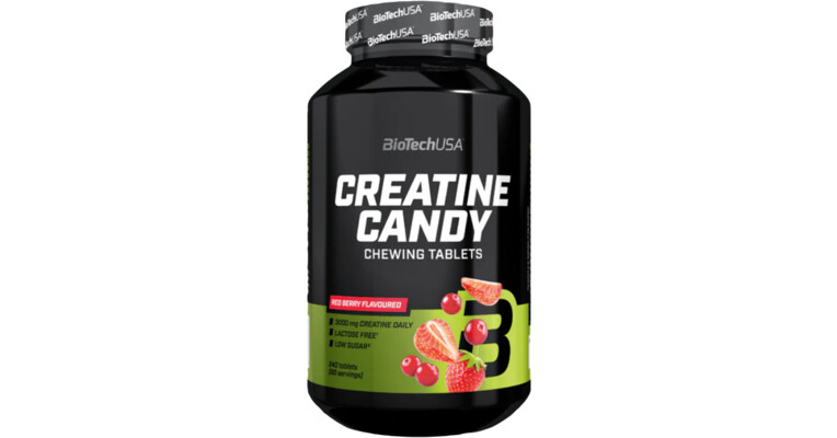 BioTechUSA Creatine Candy Rode Bessen 240 tabletten