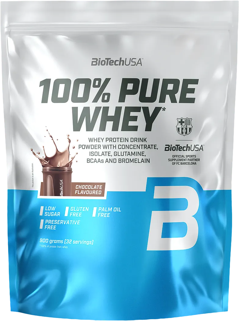 BioTech USA 100% Pure Whey 900 g banană
