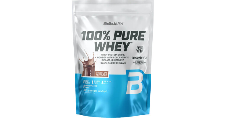 BioTech USA 100% Pure Whey 400 g černá sušenka