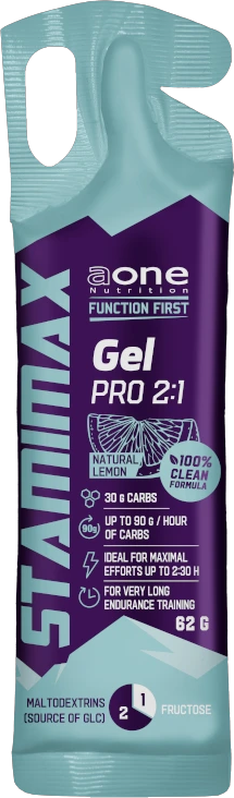 Aone Nutrition Stamimax Gel PRO 2:1 62 g naturalna cytryna