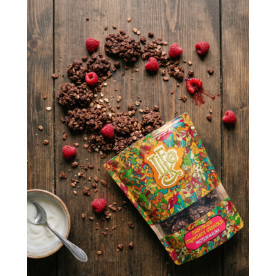 LifeLike Chocolate Crunchies Granola Protein Raspberry 250 g