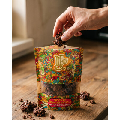 LifeLike Chocolate Crunchies Granola Protein Salted Caramel 250 g