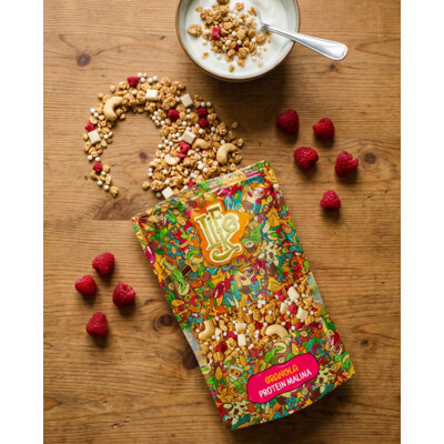 LifeLike Granola Protein Malina 400 g