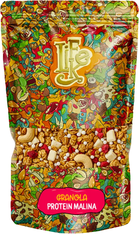 LifeLike Granola Protein Malina 400 g malina