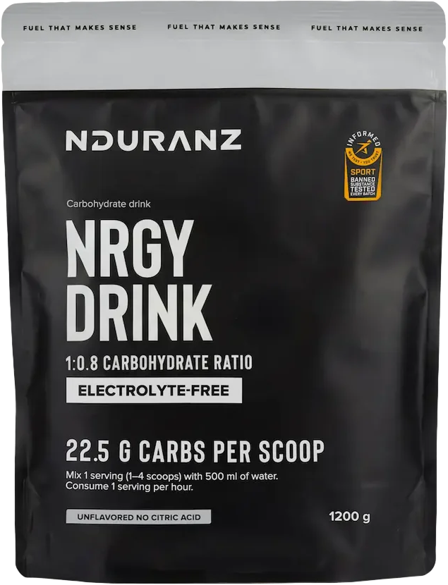 Nduranz Nrgy Drink (Electrolyte-Free) 1200 g bezsmakowy (bez kwasu cytrynowego)