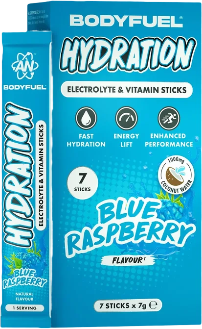Applied Nutrition BodyFuel Hydration Electrolyte & Vitamin Sticks 7 x 7 g niebieska malina