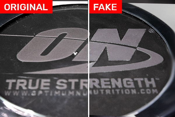 Optimum Nutrition Gold Standard Whey FAKE vs ORIGINAL víčko